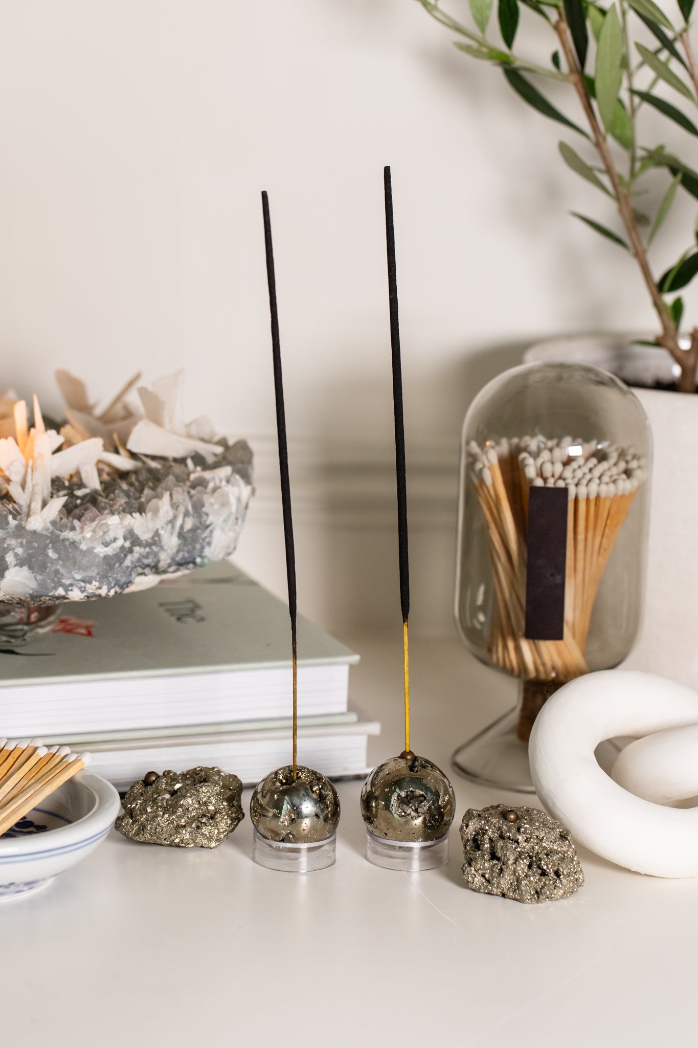 Pyrite Incense Holder