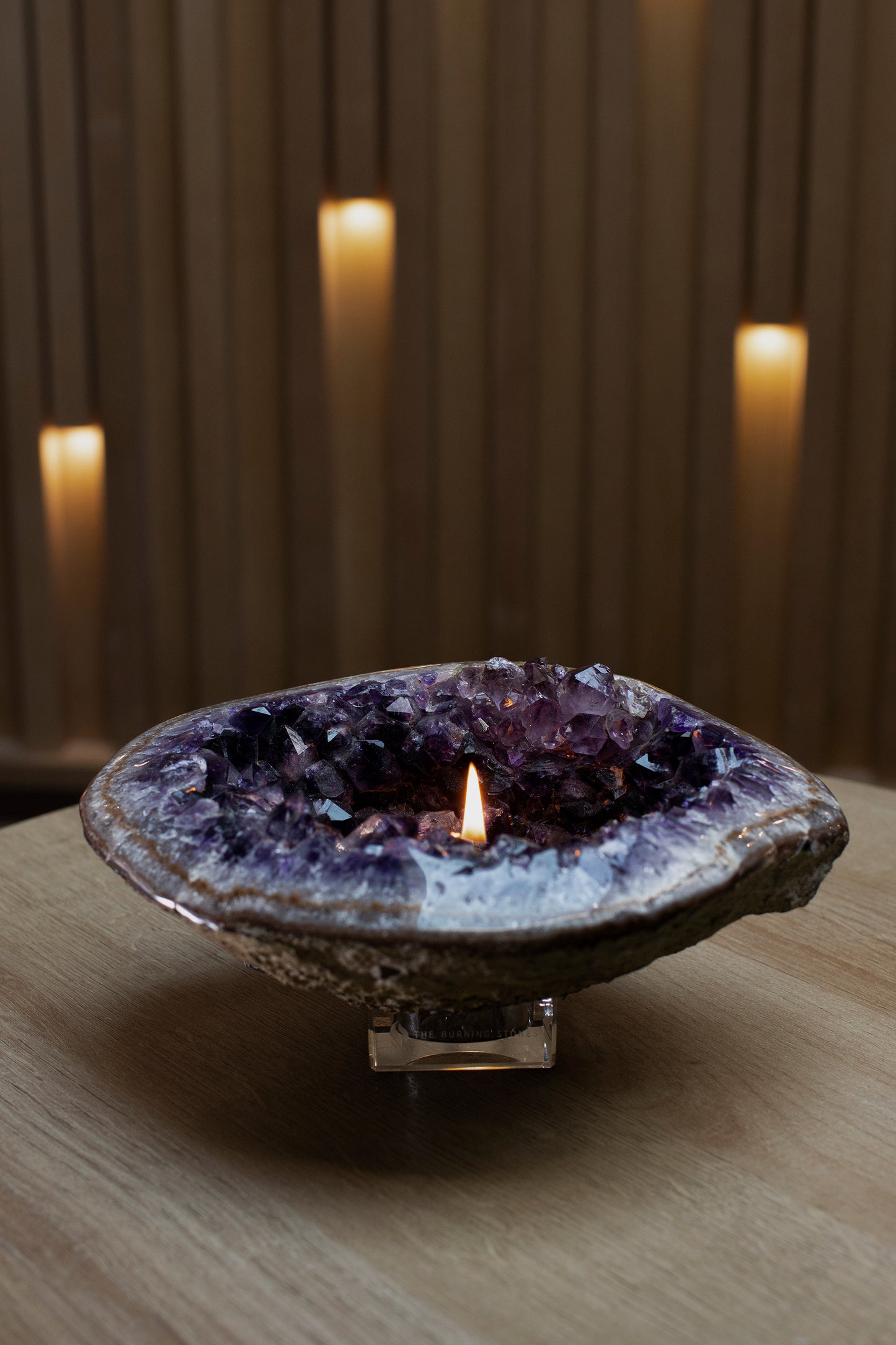 Amethyst Bowl Oil Candle